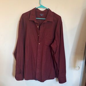 UNTUCKit Men's Burgundy Casual Button Down Shirt